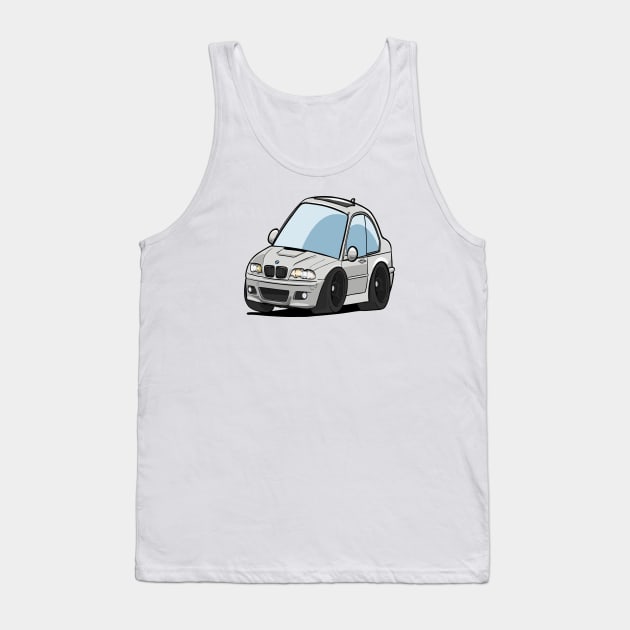 BMW M3 Caricature Tank Top by HSDESIGNS